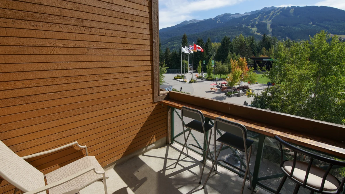 Amazing views of Whistler from the patio