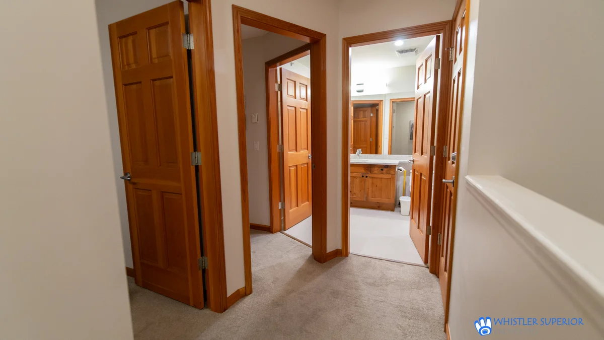 Bathroom and bedrooms on top floor