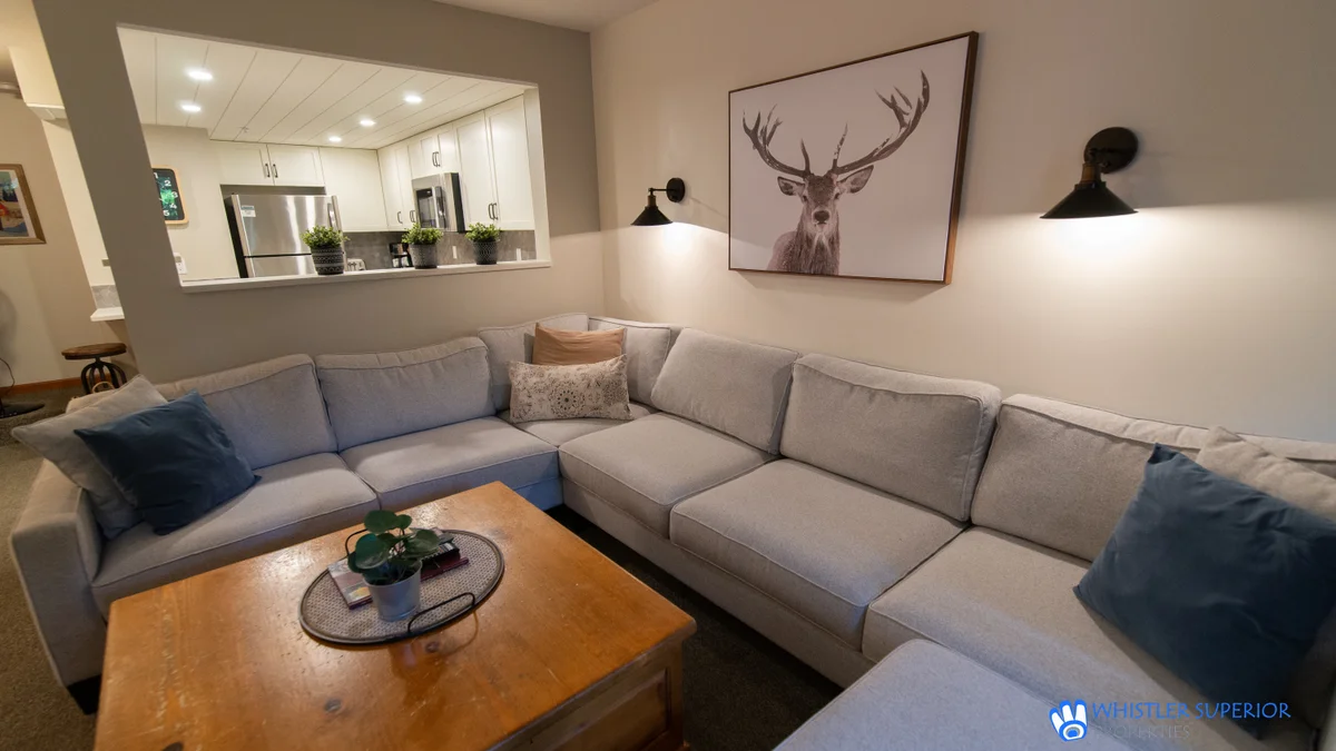 Open plan living area