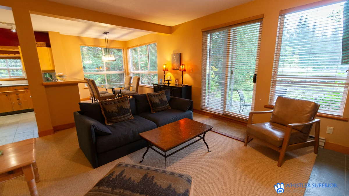 Open plan living, dining and kitchen area