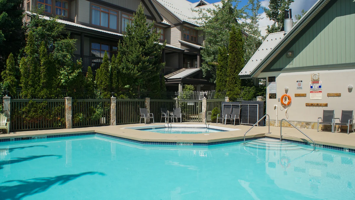 Outdoor heated pool