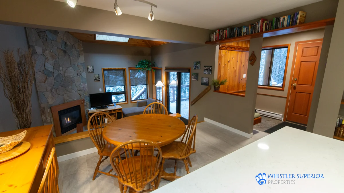 Open concept dining area