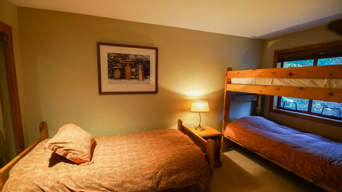 Third bedroom with twin and bunkbed