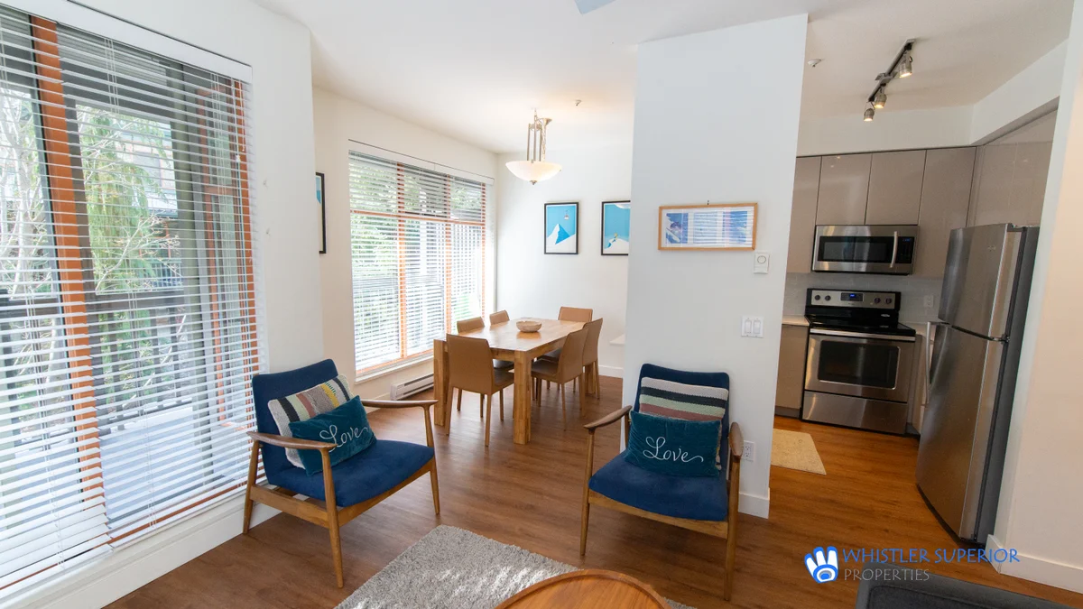 Six person dining table