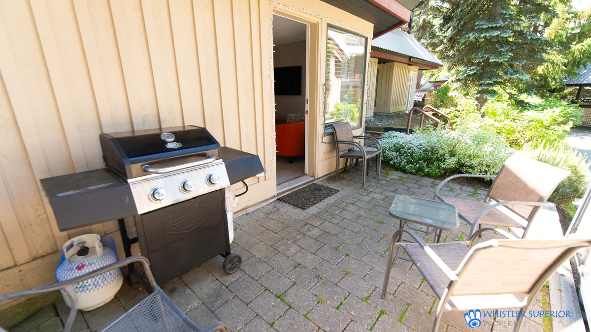 Patio with propane BBQ