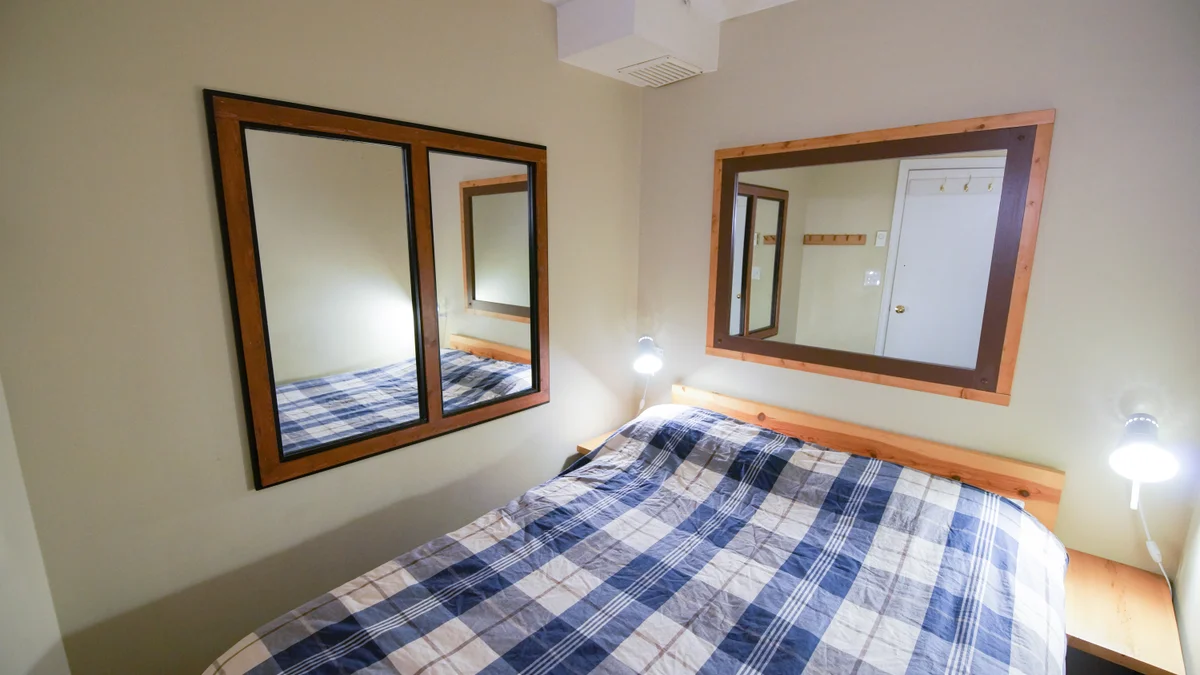 Den with double bed
