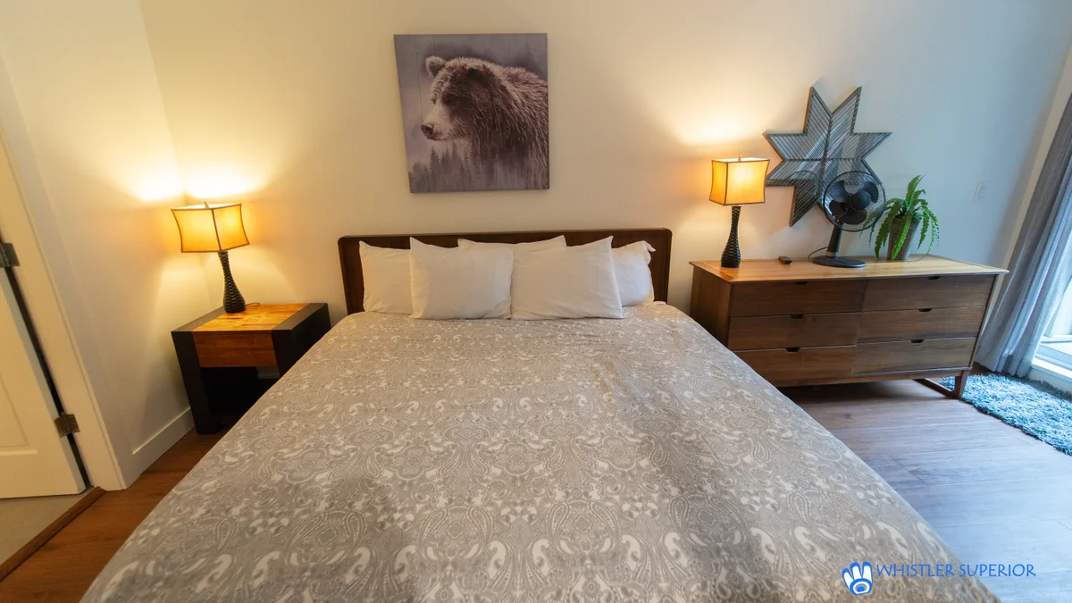 Master bedroom with King bed