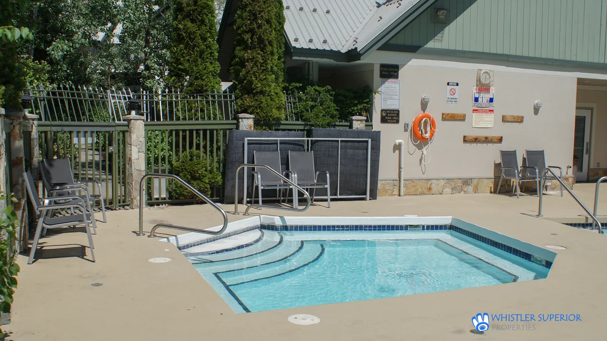 Large outdoor hot tub