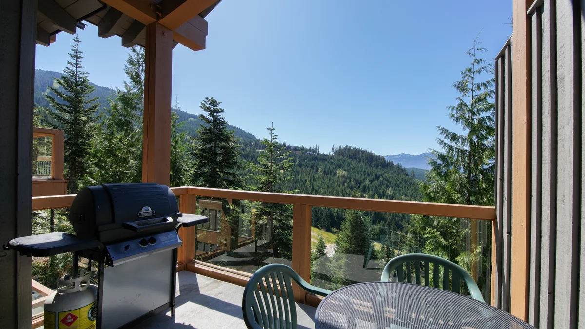 Patio area with BBQ